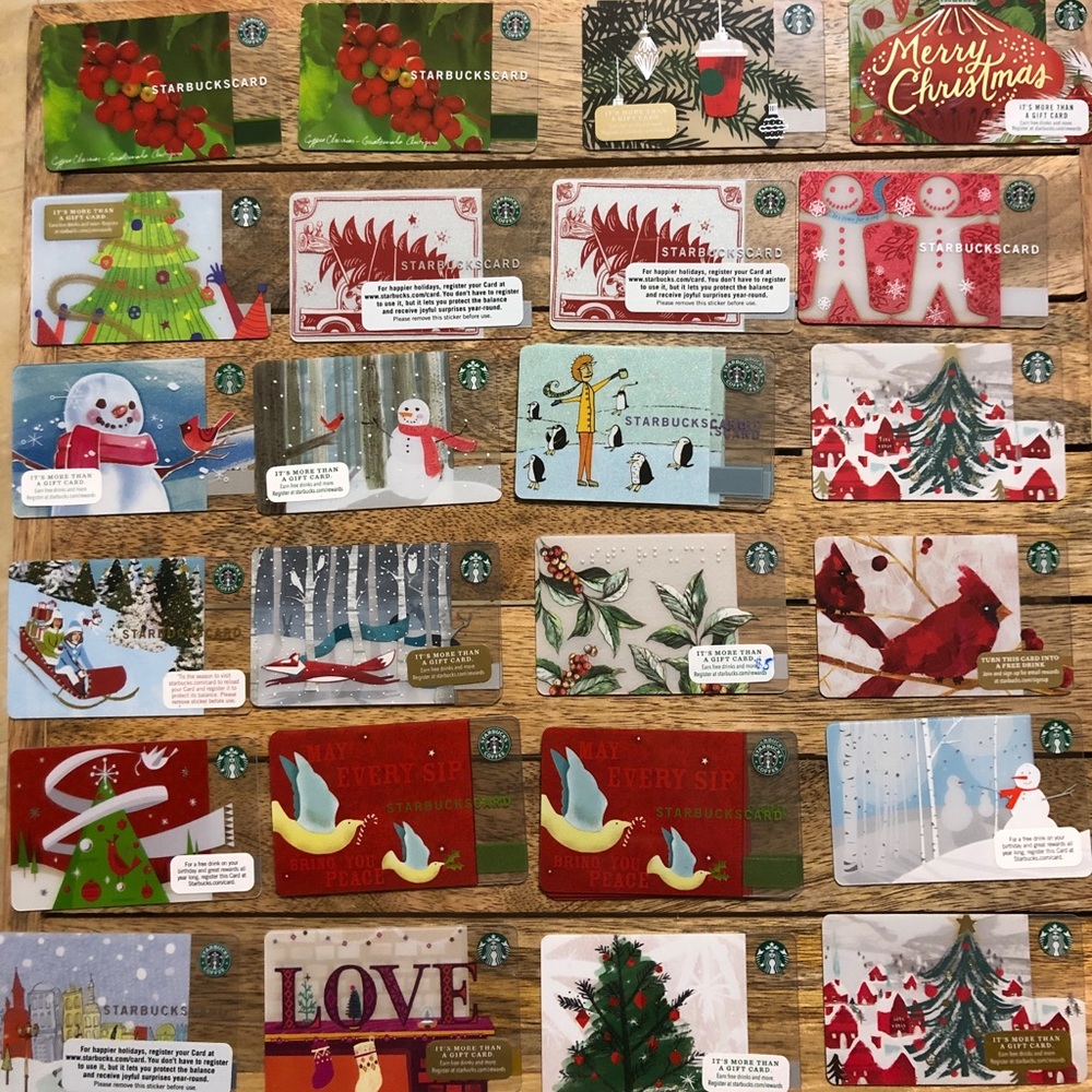 MIX & MATCH COLLECTION OF STARBUCKS CARDS 🎁